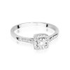 Pierścionek złoty 585 z brylantami 0,21ct W-462 zaręczynowy
