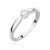 Pierścionek złoty 585 z brylantem 0,15ct zaręczynowy W-450B