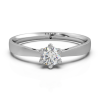 Pierścionek złoty 585 brylant 0,25ct zaręczynowy BR-0103B2