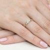 Pierścionek złoty 585 z brylantami 0,12ct zaręczynowy W-159