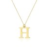Łańcuszek złoty 585 literka J brylant 0,005ct zawieszka