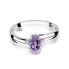 Pierścionek złoty 585 z brylantami 0,03ct tanzanitem 0,40ct W-68