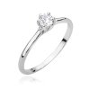 Pierścionek złoty 585 z brylantami 0,26ct W-499 zaręczynowy