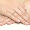 Pierścionek złoty 585 z brylantami 0,33ct W-16 zaręczynowy W-16