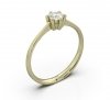 Pierścionek złoty 585 brylant 0,26ct zaręczynowy BR-037