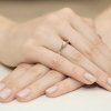 Pierścionek złoty 585 z brylantem 0,23ct W-340b zaręczynowy