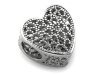 ZAWIESZKA CHARMS SERCE SREBRO 925 AŻUR SERDUSZKO