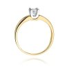 Pierścionek złoty 585 z brylantem 0,25ct W-225b zaręczynowy