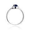 Pierścionek złoty 585 z brylantami 0,08ct szafirem 0,70ct W-330