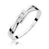 Pierścionek złoty 585 z brylantami 0,12ct zaręczynowy W-159
