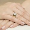 Pierścionek złoty 585 z brylantami 0,26ct W-352 zaręczynowy obrączka