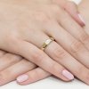 Pierścionek złoty 585 z brylantami 0,02ct zaręczynowy W-189