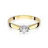 Pierścionek złoty 585 z brylantami 0,25ct W-222b zaręczynowy