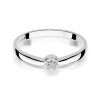 Pierścionek złoty 585 z brylantami 0,04ct zaręczynowy W-322