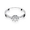 Pierścionek złoty 585 brylantami 0,22ct zaręczynowy W-72