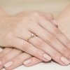 Pierścionek złoty 585 z brylantem 0,30ct W-220b zaręczynowy