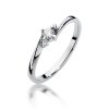 Pierścionek złoty 585 z brylantami 0,12ct zaręczynowy W-346
