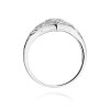 Pierścionek złoty 585 z brylantami 0,19ct zaręczynowy W-412