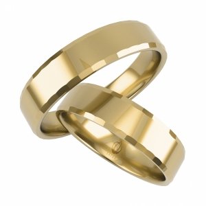 Obrączki złote ślubne 375 grawer 4mm PARA wys1.2