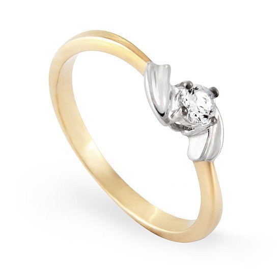 ARTES-Pierścionek z brylantem 0,16ct AB-93 