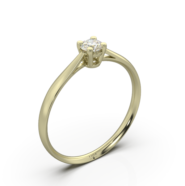 Pierścionek złoty 585 brylant 0,15ct zaręczynowy BR-091B1