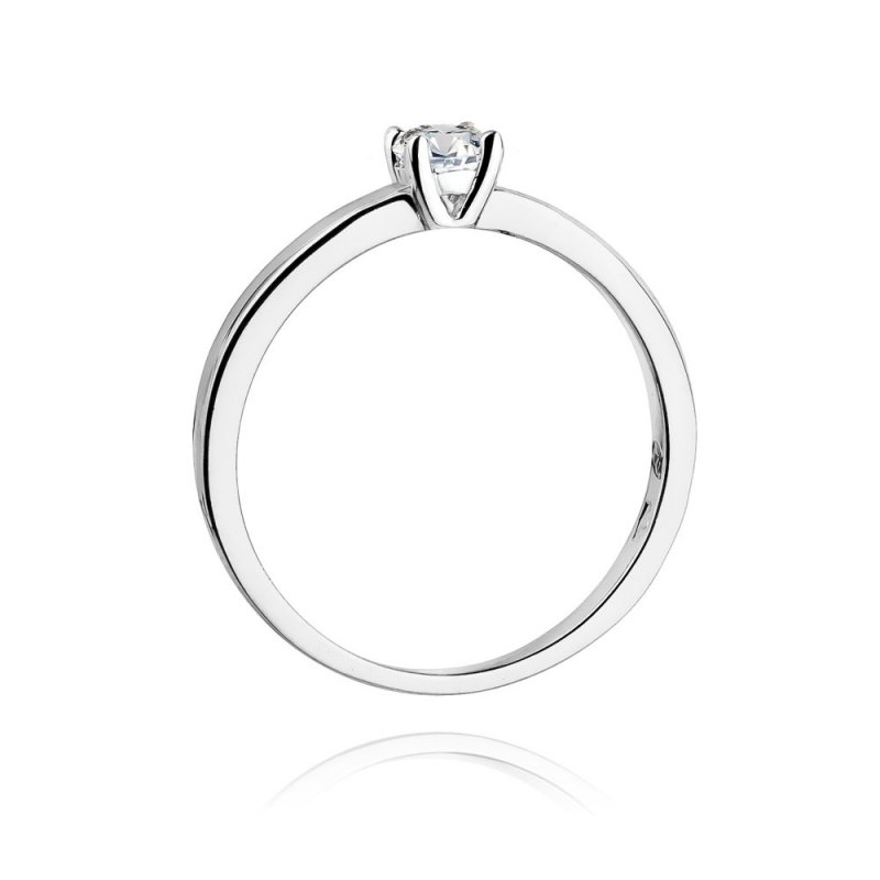 Pierścionek złoty 585 z brylantem 0,20ct zaręczynowy W-292