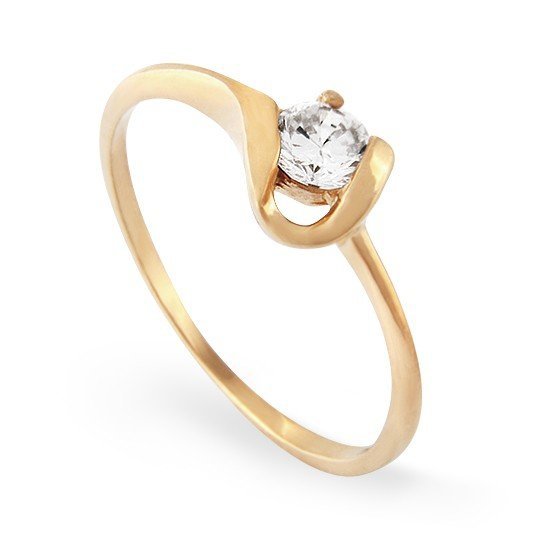ARTES-Pierścionek z brylantem 0,18ct AB-96