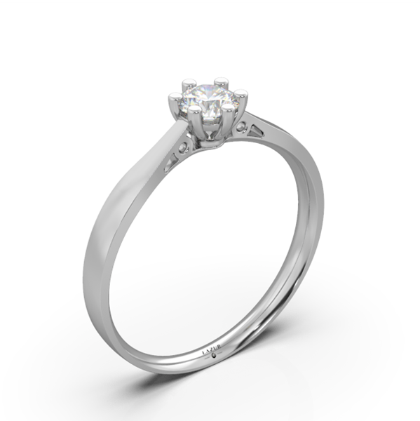 Pierścionek złoty 585 brylant 0,26ct zaręczynowy BR-0103B2