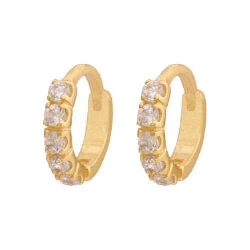 Kolczyki złote 585 koła - Kr202