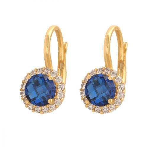 Kolczyki złote 585 wiszące - 32988