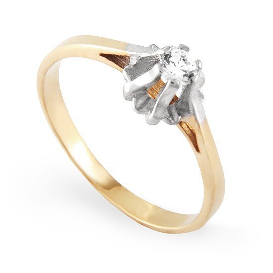 ARTES-Pierścionek z brylantem 0,08ct AB-91 