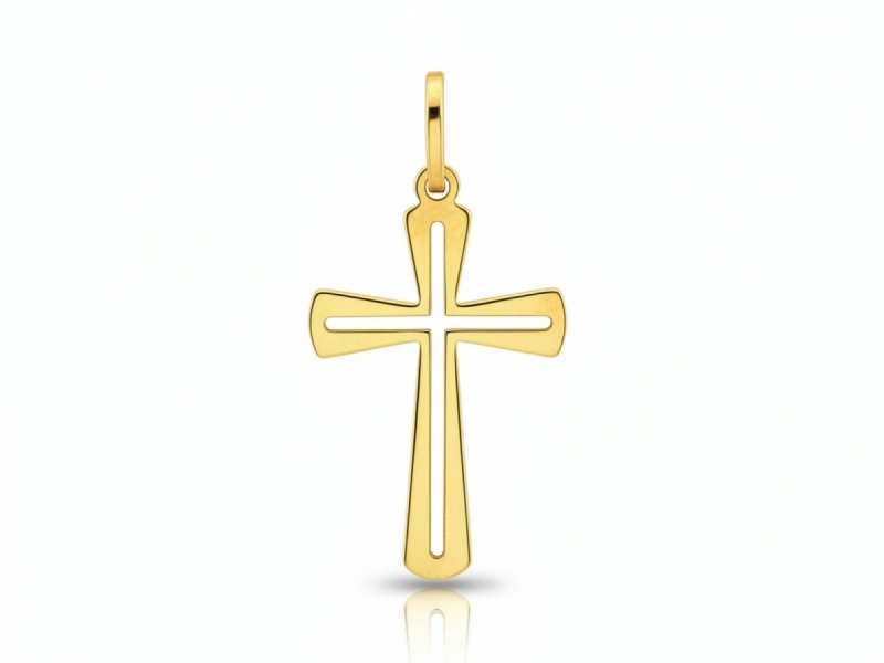 KRZYŻYK ZŁOTY 585 DELIKATNY 15X10mm