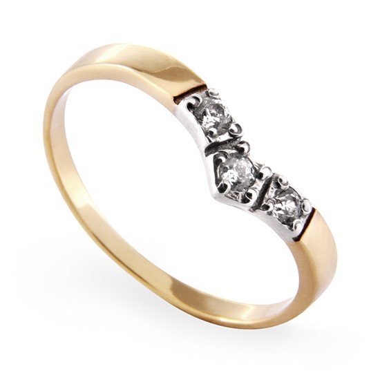 ARTES-Pierścionek z brylantami 0,1ct AB-32