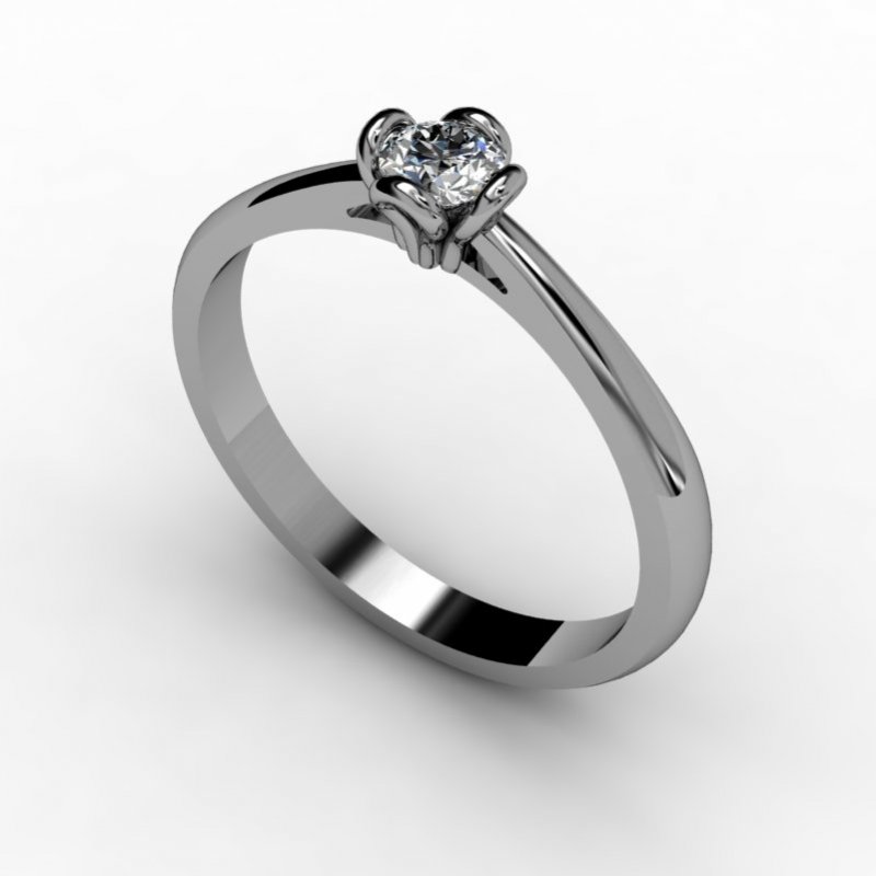 ARTES-Pierścionek z brylantem 0,12ct AB-19