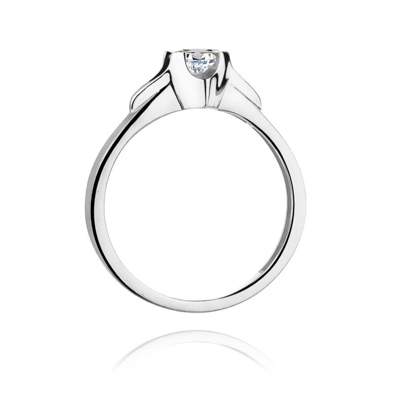 Pierścionek złoty 585 z brylantem 0,30ct W-155 zaręczynowy