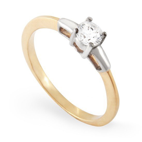 ARTES-Pierścionek z brylantem 0,25ct AB-85