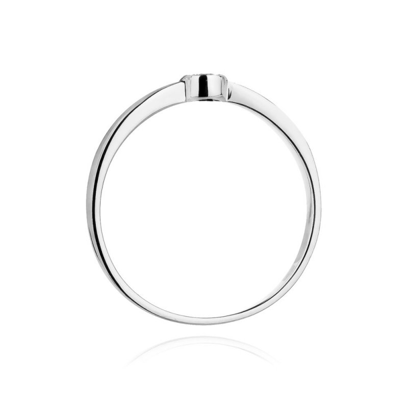 Pierścionek złoty 585 z brylantami 0,04ct zaręczynowy W-322