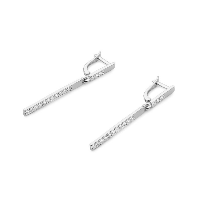 Kolczyki złote 585 brylantami 0,56ct KO-27 wiszące