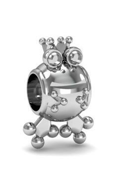 Zawieszka modułowa charms srebro 925 żabka