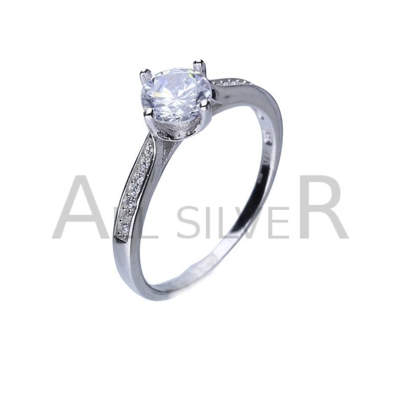 SREBRNY PIERŚCIONEK 925 MARKIZA r.14