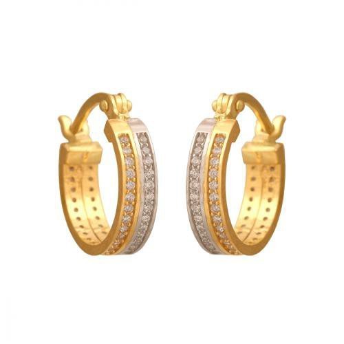 Kolczyki złote 585 koła - 38928