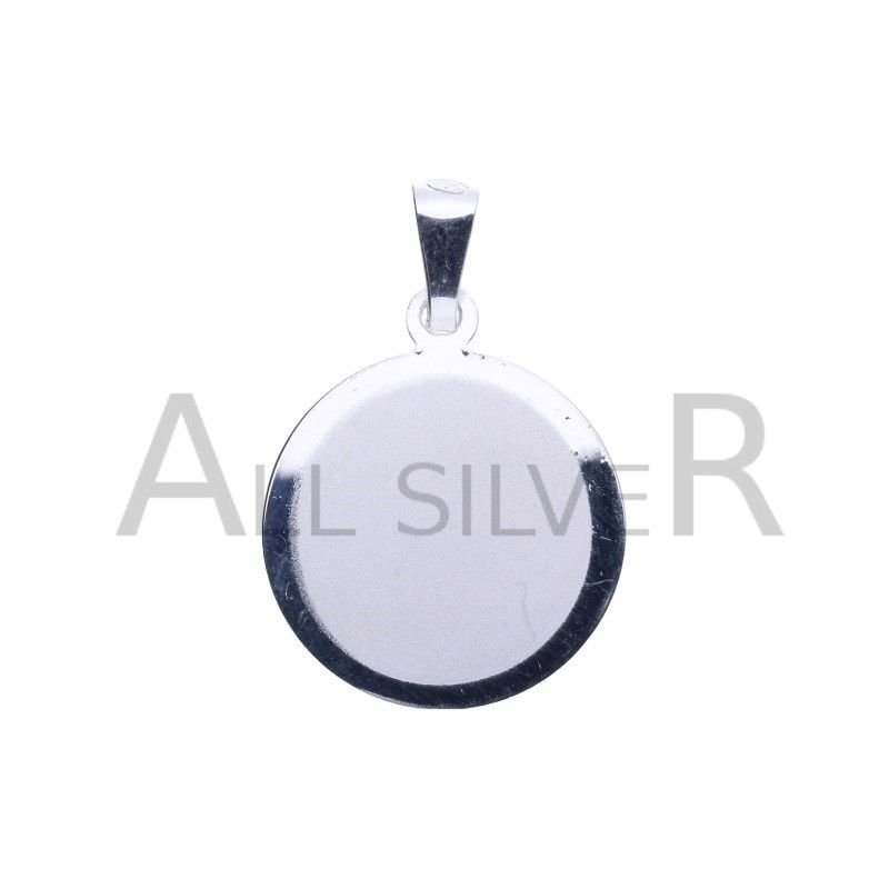 WISIOREK ZAWIESZKA SREBRNA 925 OKRĄGŁA BLASZKA POD GRAWER  3,6g