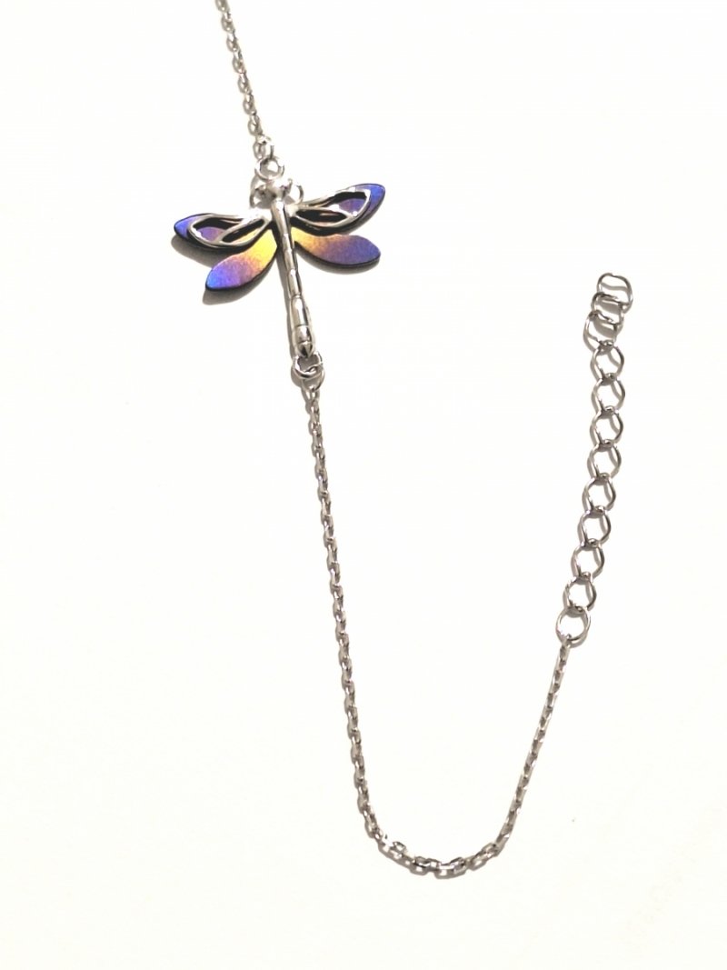 BRANSOLETKA TYTAN I SREBRO 925 WAŻKA KOLOROWA