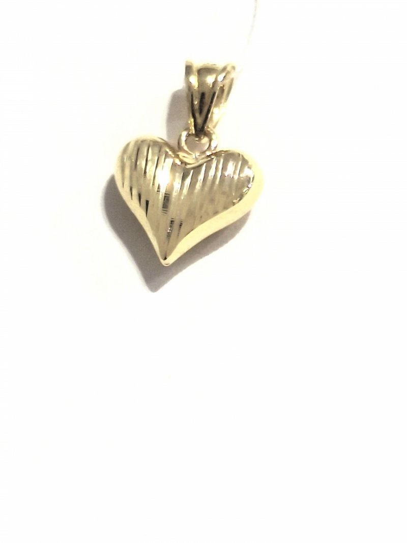 Zawieszka złota 375 serce serduszko dmuchane 