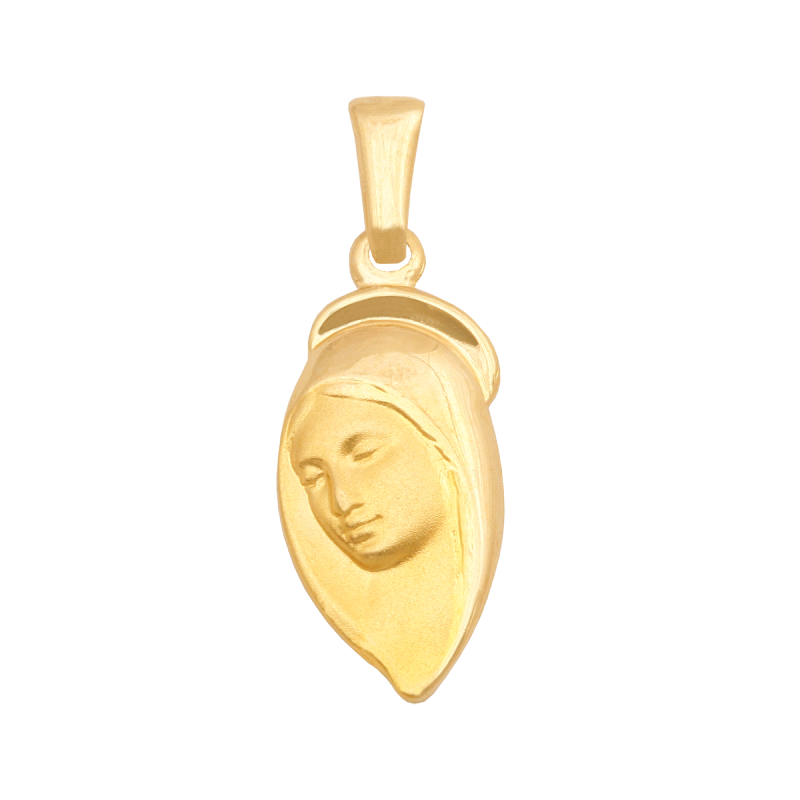 Medalik złoty 585 zawieszka Matka Boska głowa