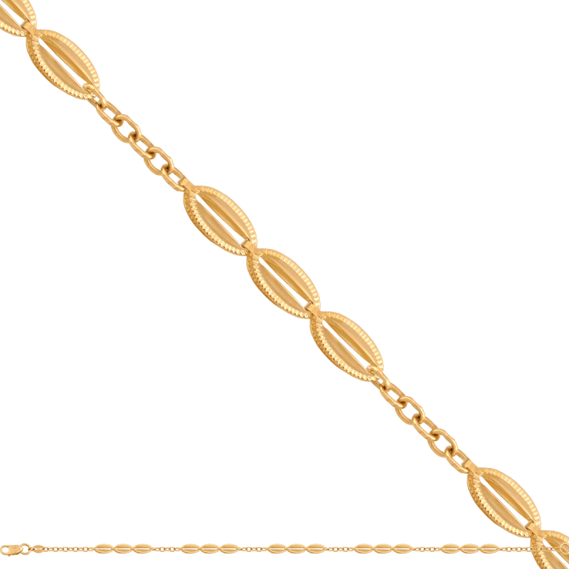 Bransoletka złota 585 łańcuszkowa elegancka dł18.5