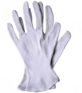 Rękawiczki, rękawice bawełniane, kosmetyczne  do zabiegów M