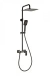 Valvex Loft Black zestaw natryskowy czarny z deszczownicą