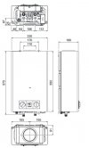 Ferroli Pegaso Eco 11 LPG gazowy podgrzewacz wody 18,9 kW propan-butan