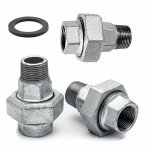 Śrubunek Ocynkowany 1 1/2 płaski WZ nr7 6/4 